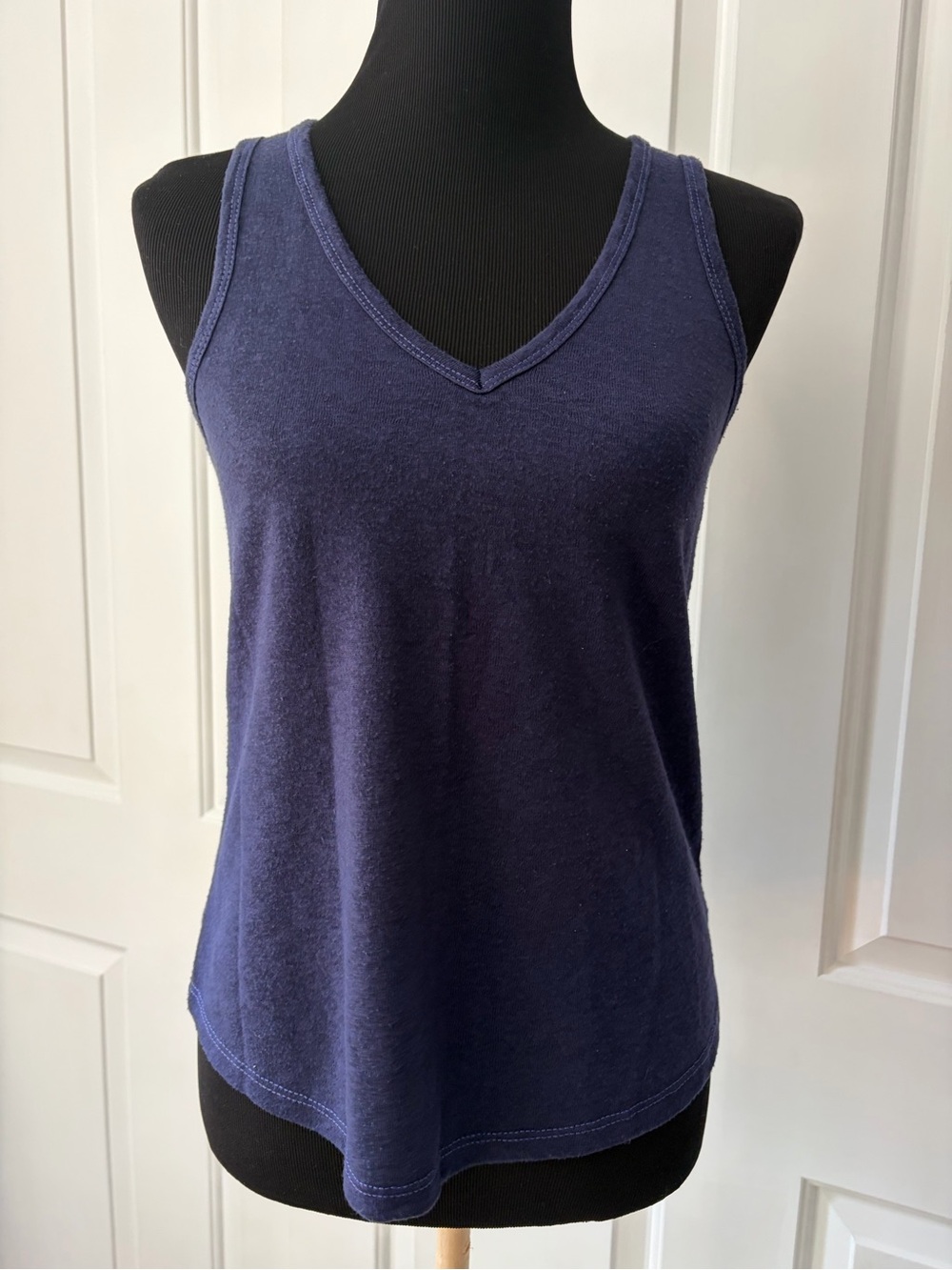 Saturday Sunday by Anthropologie Sleeveless V-Neck Tank Top - Deep Navy